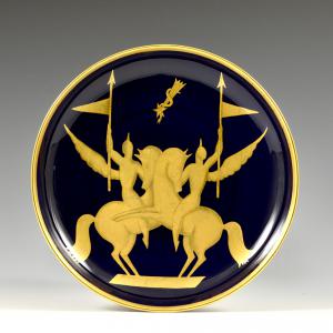 Piattella La pace armata - Gio Ponti, Richard-Ginori, 1935